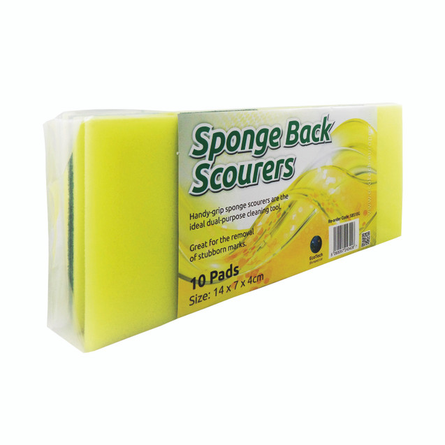 Sponge Back Scourer 140X70X40MM PK10