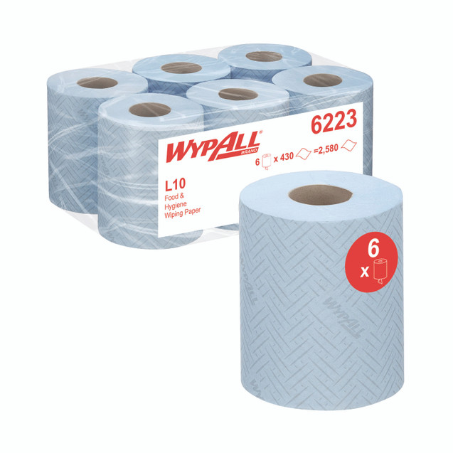 L10 Food/Hygiene Cf Roll Blue PK6