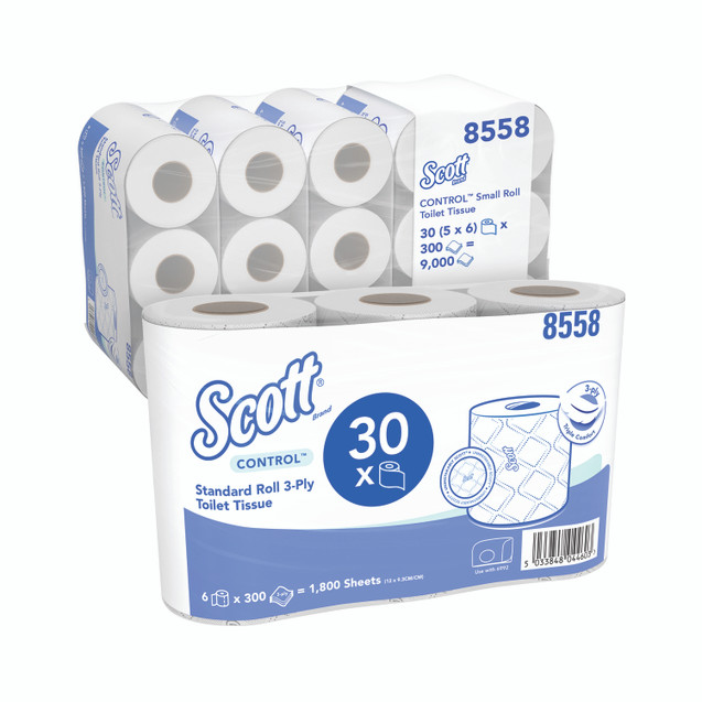 Wc Roll X1800 6 Rolls X5 WHT PK30