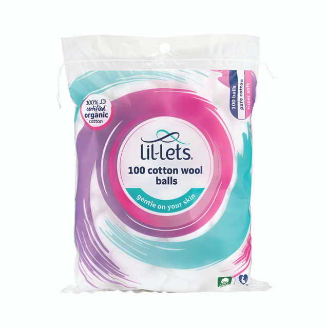 Lil-Lets Cttn Wool Balls X100 PK12