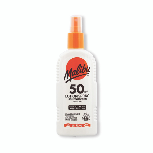 Malibu Spf 50 Sun Lotion Spray 200ML