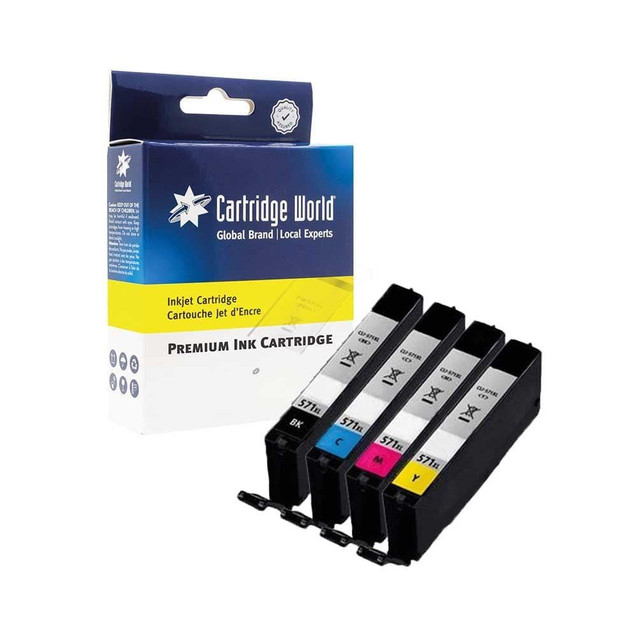 Cartridge World Compatible with Canon Cli-571 Multipack