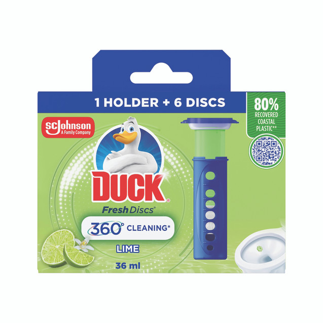 Duck Fresh Toilet Disc Lime PK5