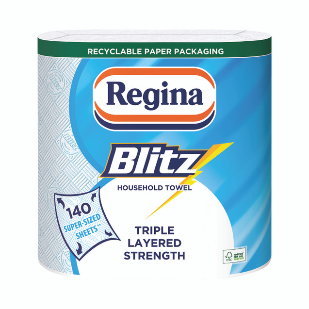 Regina Blitz Hshd Rolls 70SHT/RL PK2
