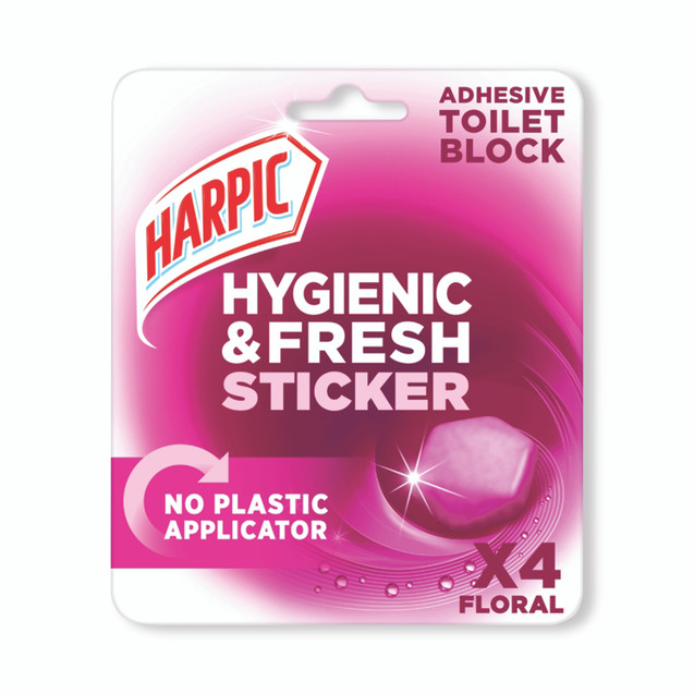 Harpic Adhesive Wc Block Floral PK6