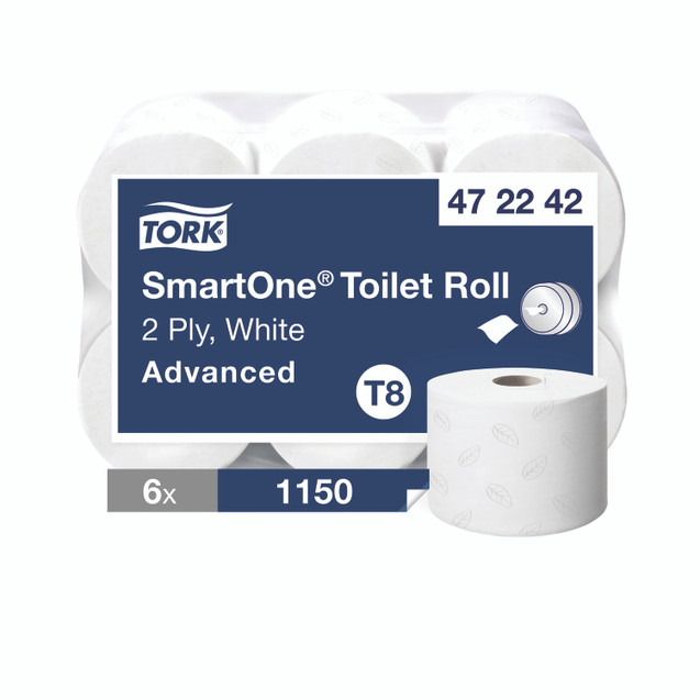 Smartone Toilet Roll 2-PLY WHT PK6