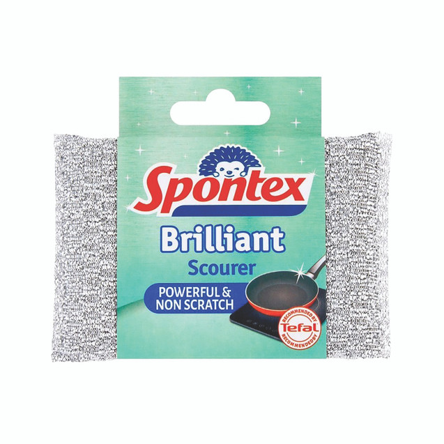 Spontex Brilliant Scourer Pad Silver