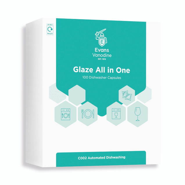 Evans Glaze Dishwash X100 Tabs PK500