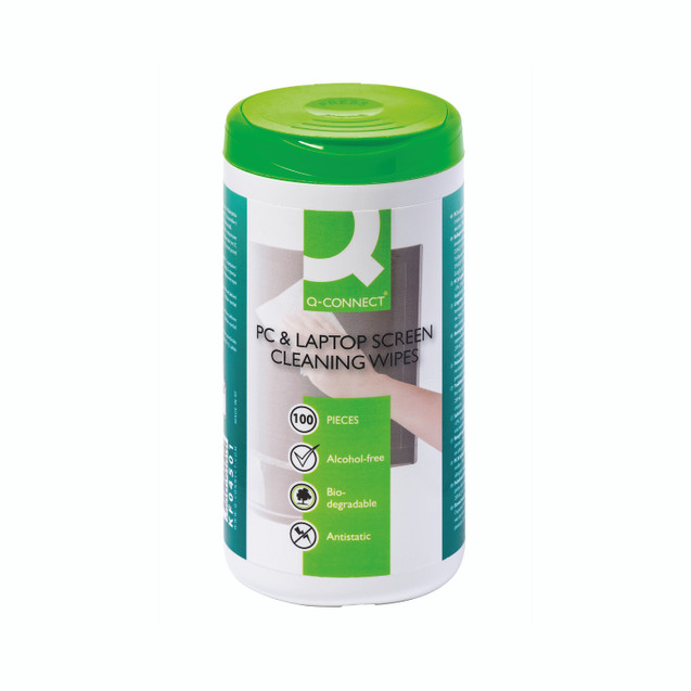 Q-Connect Screen/Kbrd Wipes PK100