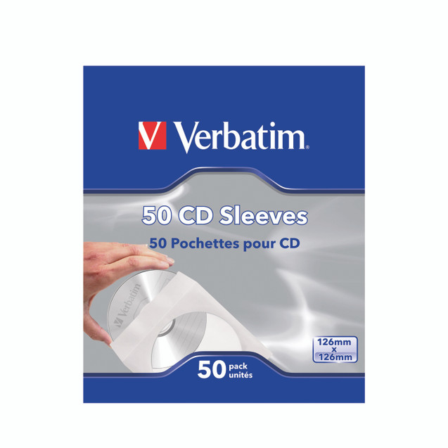 Verbatim CD/DVD Paper Sleeves PK50