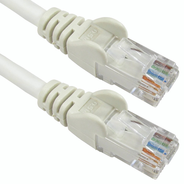 5 Star RJ45 Cable Lsoh White 3M