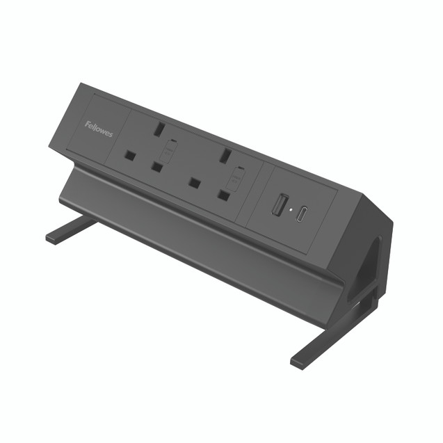 Fellowes Power DESK2 Typeg UK/Ie BLK