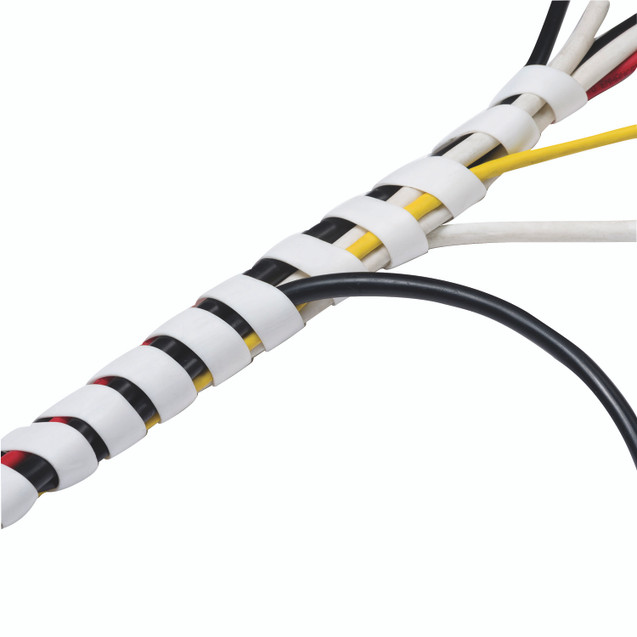 D-Line White Cable Tidy Wrap 2.5M