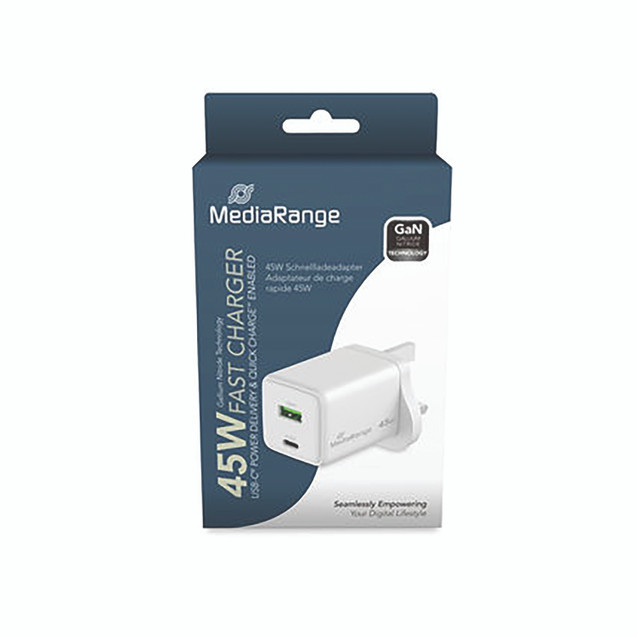 45W Gan Fast Charging Adapter White