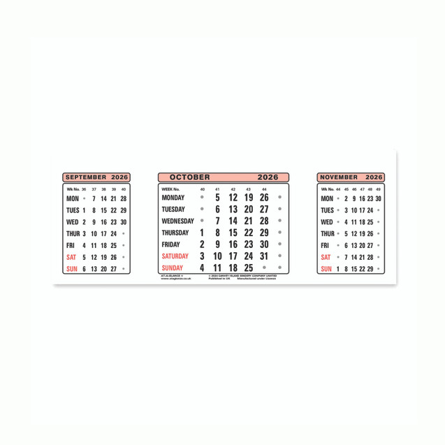 At-A-Glance Calendar Refill 2026