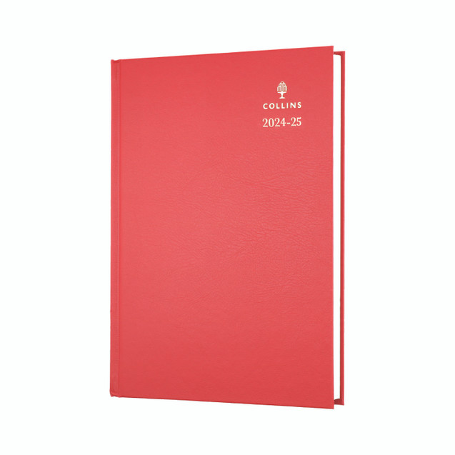 Collins Acdm Diary Dpp A5 Red 25-26