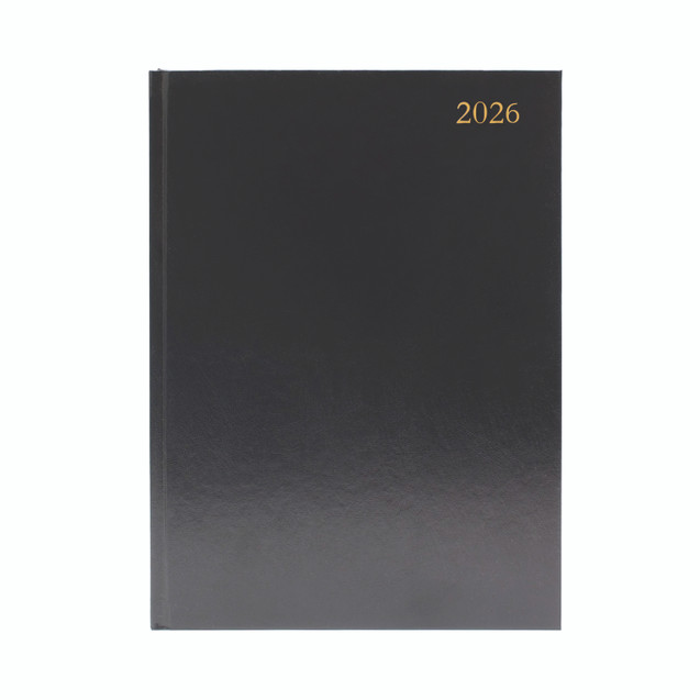 Desk Diary Dpp Appt A4 Black 2026