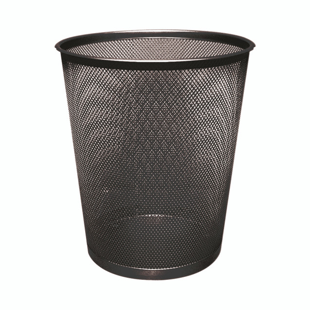 Q-Connect Mesh Waste Basket Black