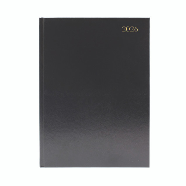 Desk Diary 2 Dpp A5 Black 2026