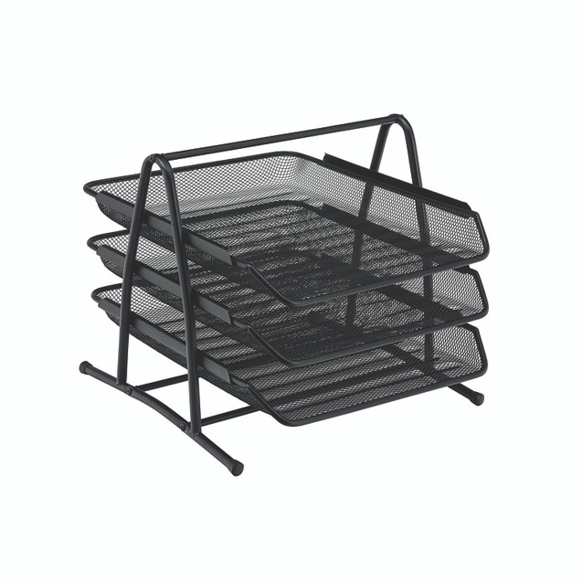 Mesh Letter Tray Portrait FC BLK