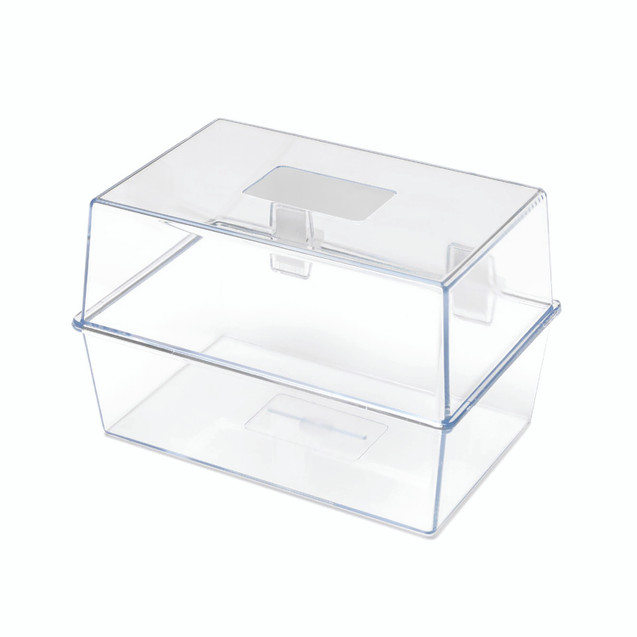 5 Star Card Index Box 6X4IN Crystal