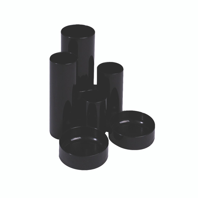 Q-Connect Tube Desk Tidy Black