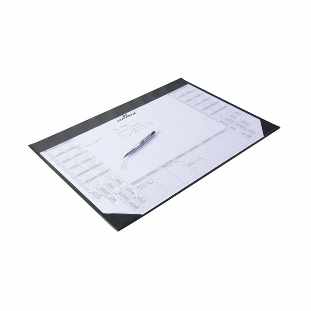 Durable Calendar Dsk Mat 590X420 BLK