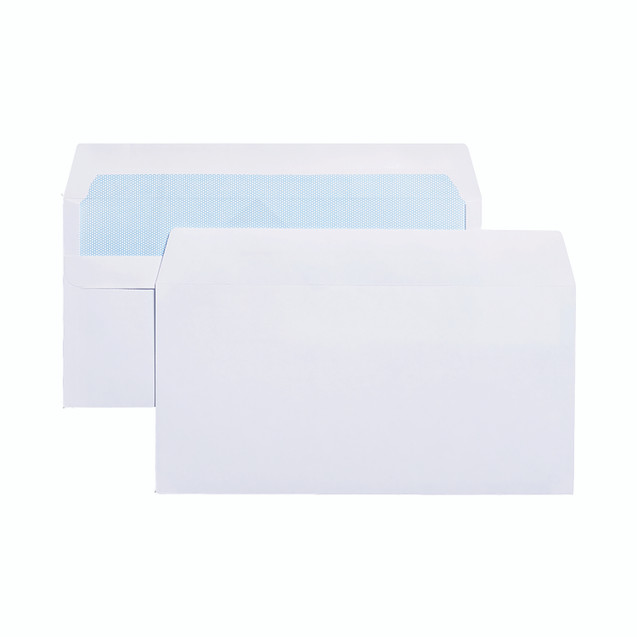 DL Env Self Seal WHT PK1000