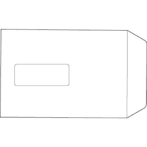 CW Office C5 White Envelope Packet, 100gsm thick, standard parcel size, shown in a simple line drawing.