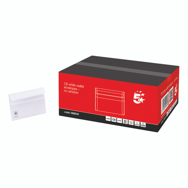 RCYC C6 Wallet Env Sseal WHT PK1000