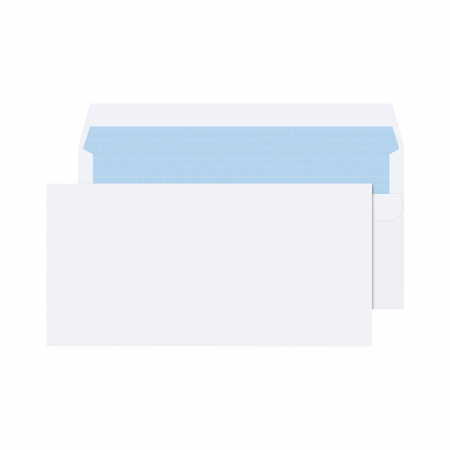 Q-Connect Env DL White Self-Seal
