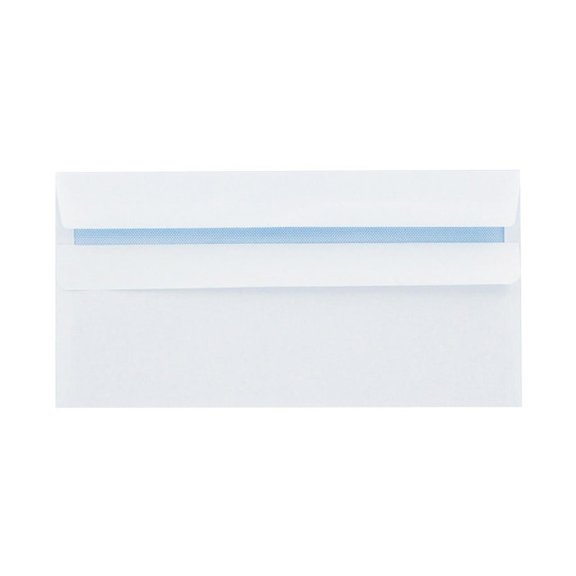 CW Office Q-Connect DL Envelope White Pack of 1000, sleek white double-window mailing envelopes for professional correspondence.