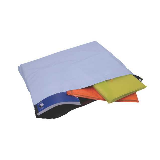 CW Office Gosecure Env Xstr Polt 595X430 P100, image of colorful security document pouches and a white envelope pouch for secure document storage and transport.