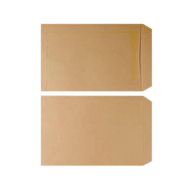 CW Office Q-Connect Env C5 Manilla Gummed envelopes, two new sealed manilla envelopes with gummed flaps for secure sealing, shown on a plain white background.
