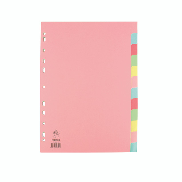 A4 Manilla Divider 12-PART Pink