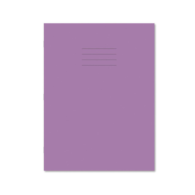 CW Office Exr Book 8MM Lined 80P A4+ Pur PK50, purple lined notebook with 80 pages in A4+ size, ideal for office and school use.