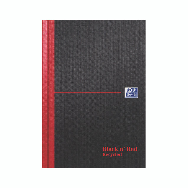Black N Red Hb Recy Rule Ntbk A5 PK5