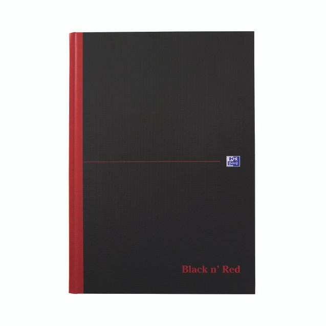Black N Red Hb Ruled Notebook A4 PK5