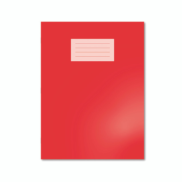 Oxford Exr Bk 8MM Lined A4+ Red PK50