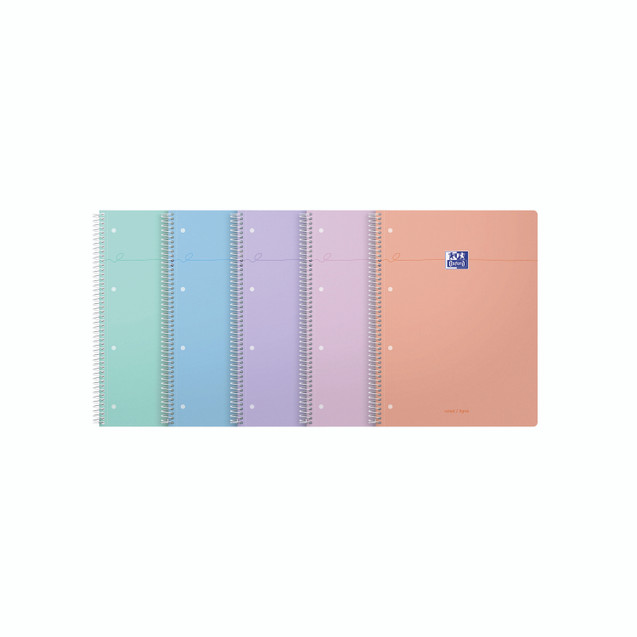 Oxford Smart Pastel Ntbk A4+ AST PK5