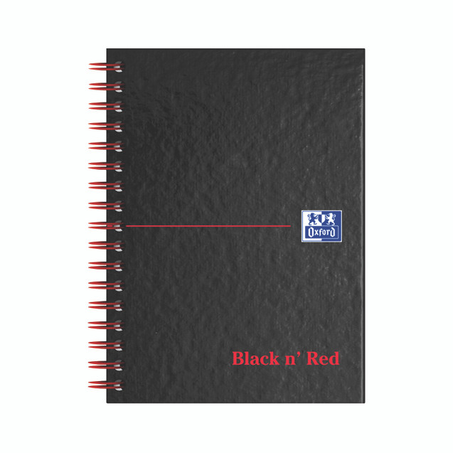 Black N Red Hb Wire Rule Ntbk A6 PK5