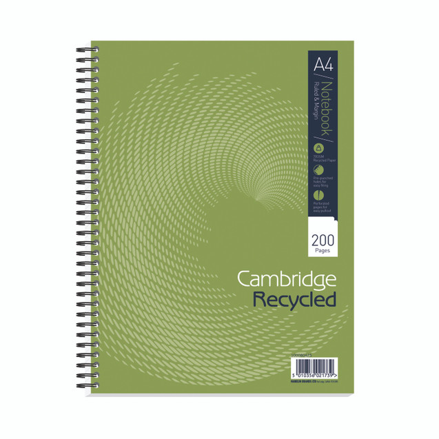 Cambridge Recyc Ntbk A4PLUS 200P PK3