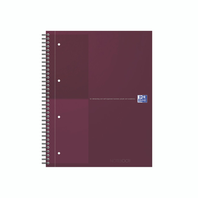 Oxford Hdbk Wbnd Nbk A4+ Red
