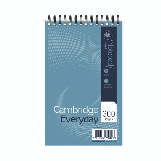 Cambridge W/Bound Notepad PK5