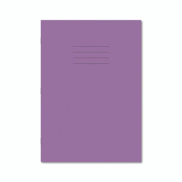 CW Office Exr Book 8MM Lnd 80P A4 Purple PK50, purple land notebook with 80 pages for office and school use.