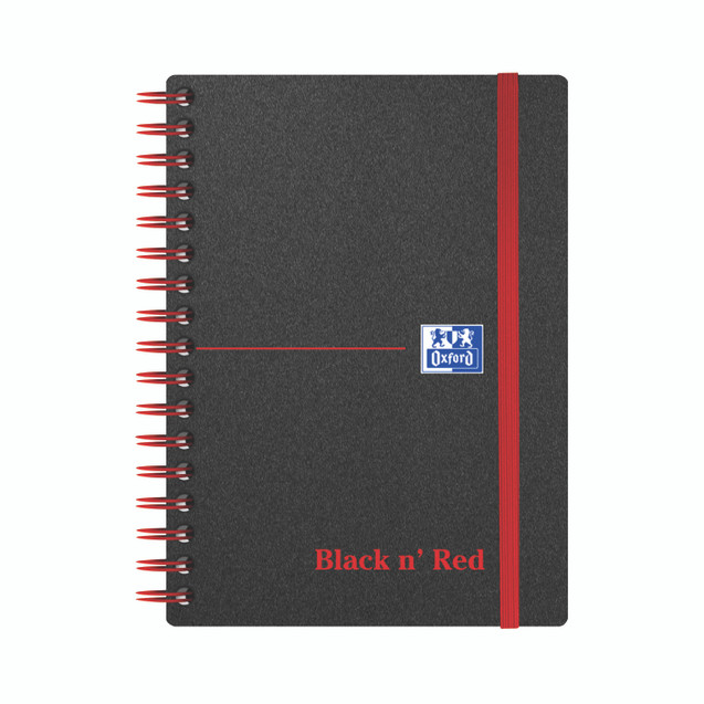 Black N Red PP Ruled Notebook A6 PK5