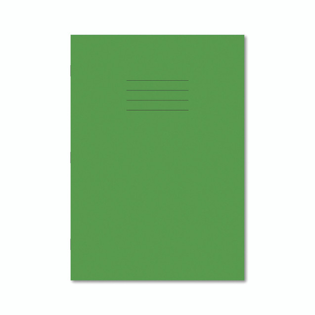 Exr Book 8MM Lined 80P A4 L/GRN PK50