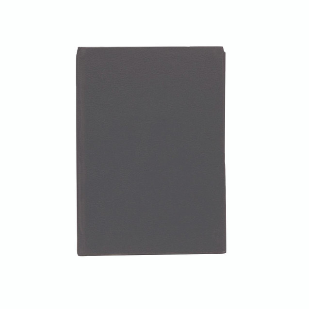 CW Office Q-Connect Manuscript Book Feint, plain black manuscript book with textured cover.