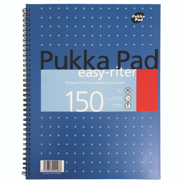 Pukka Wb Notepd Easy-Rite A4 WHT PK3