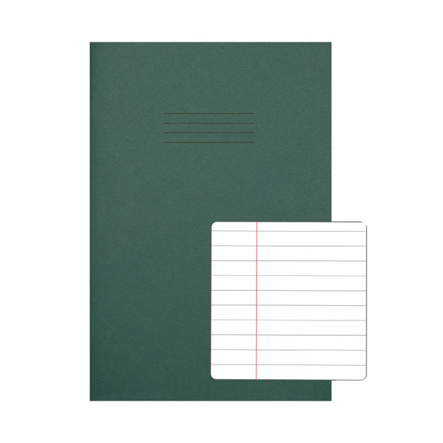 Rhino A4 Ex Book 8MM R/M D/GRN PK50